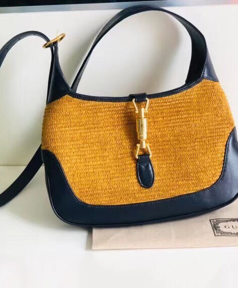 Gucci Jackie 1961 Small Shoulder Bag 636706 Dark Blue