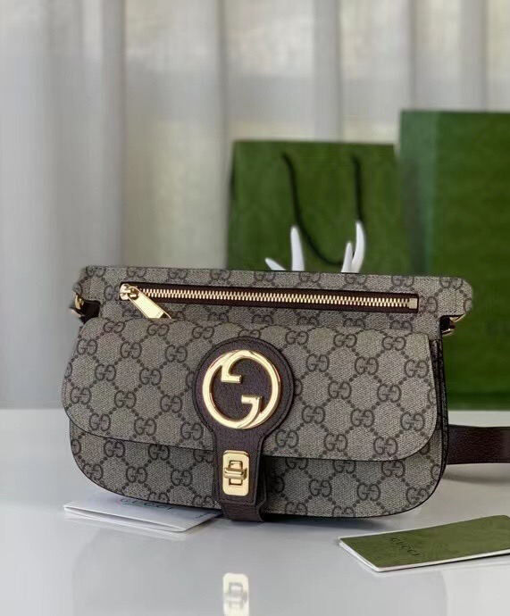 Gucci Blondie Belt Bag 718154 Dark Coffee