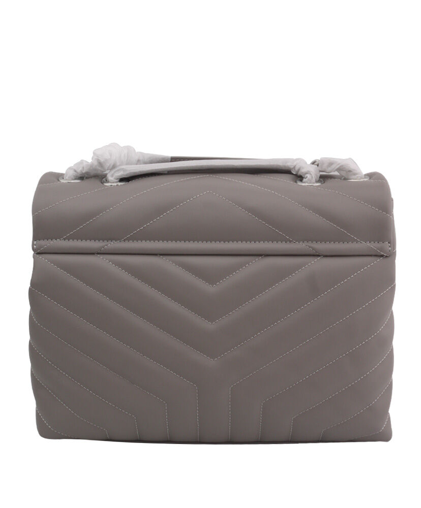 Saint Laurent medium Lou Lou chain bag Light Gray