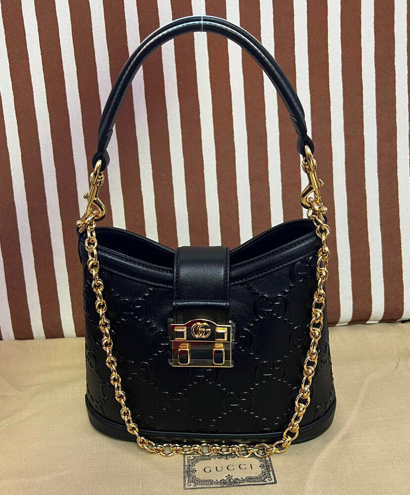 Gucci Small GG Shoulder Bag 675788 Black