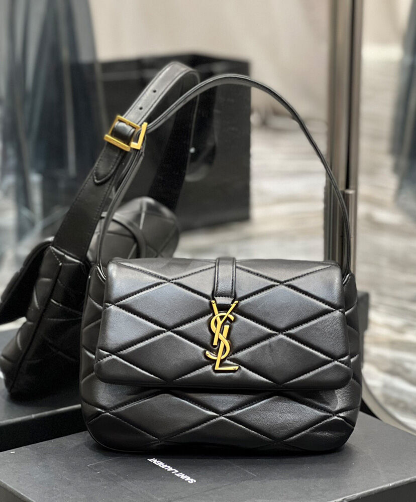Saint Laurent Le 57 Shoulder Bag In Quilted Lambskin 698567 Black