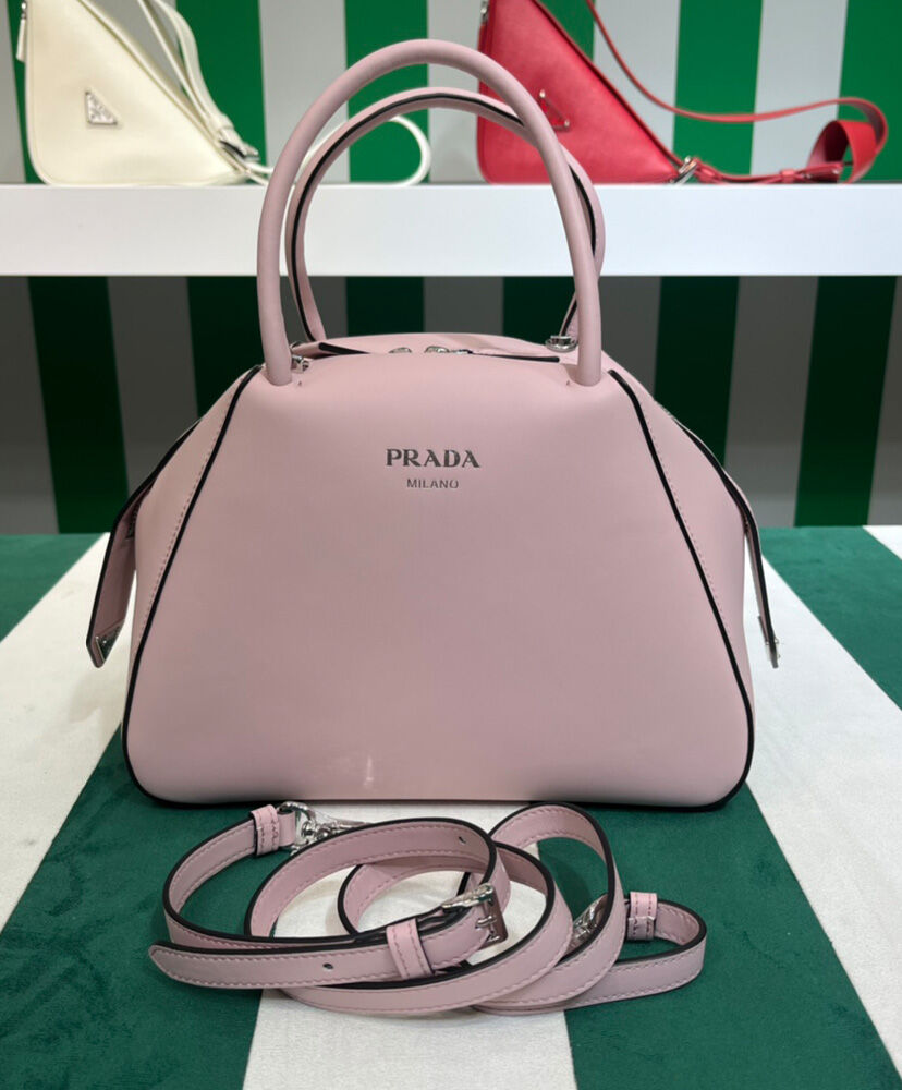 Prada Small Leather Prada Supernova Handbag 1BA366 Pink