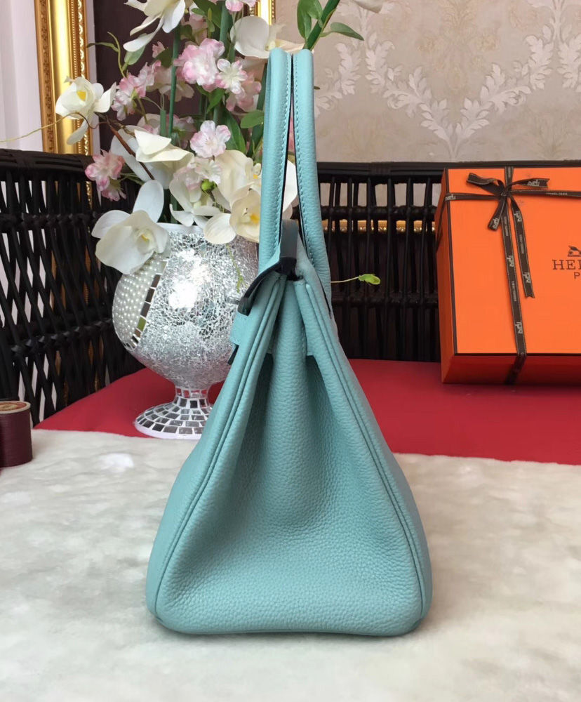 Hermes Birkin 30 Togo Leather Light Blue