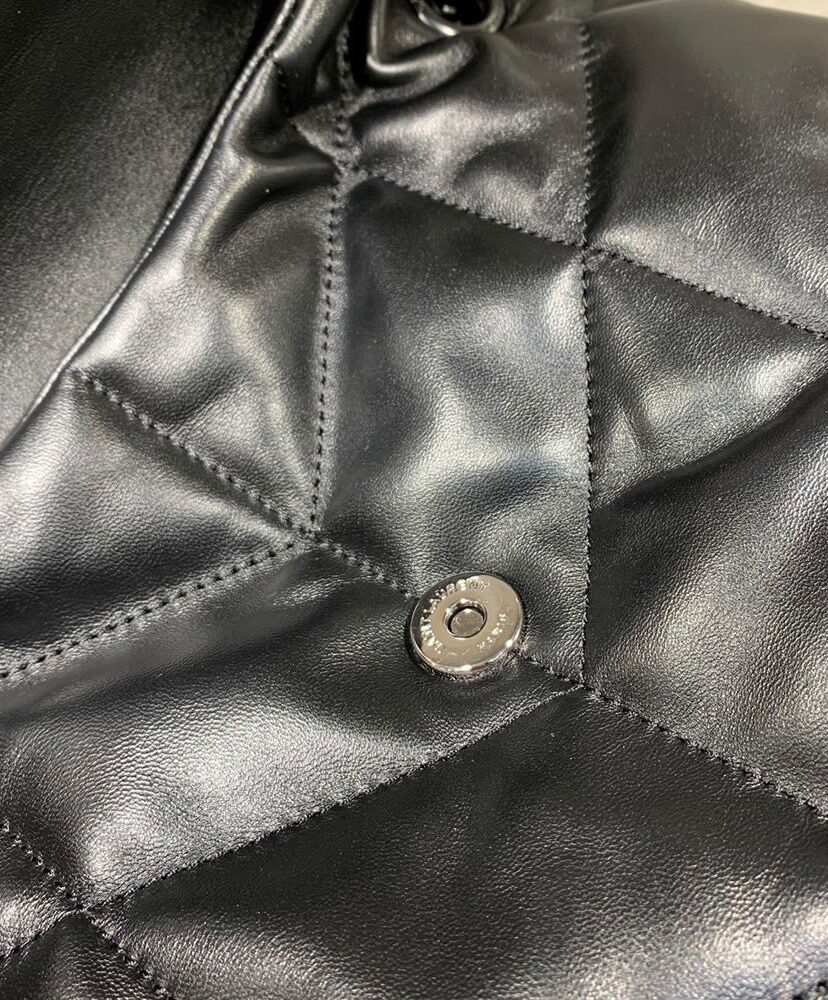 Saint Laurent Loulou Puffer Small Bag In Quilted Lambskin Black