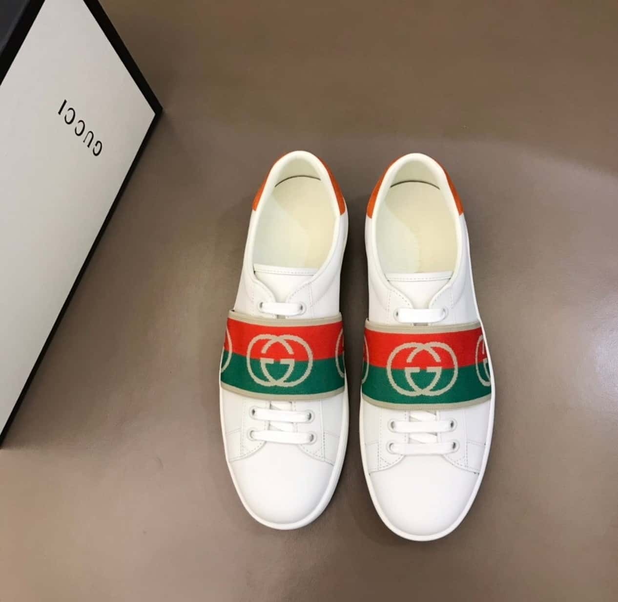 GUCCI MEN S ACE SNEAKERS WITH ELASTIC WEB   GC213