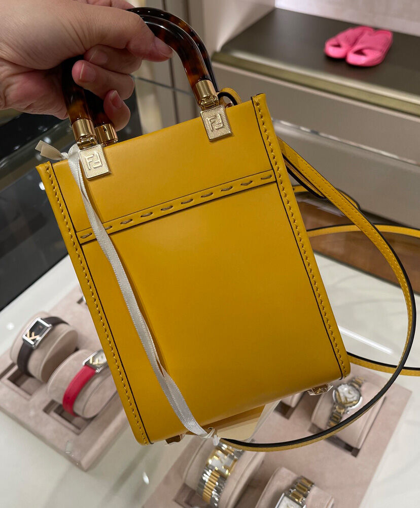 Fendi Mini Sunshine Shopper 8BS051 Yellow