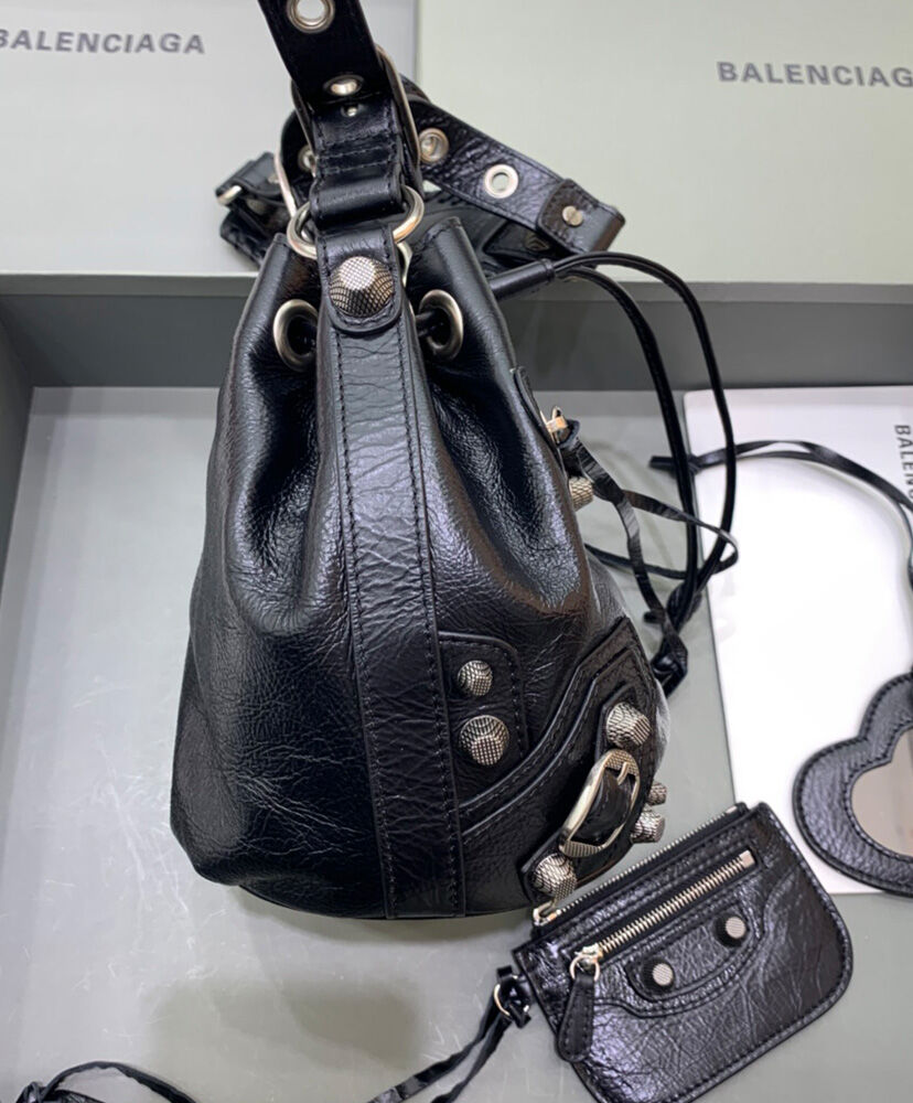 Balenciaga Le Cagole XS Bucket Bag Black