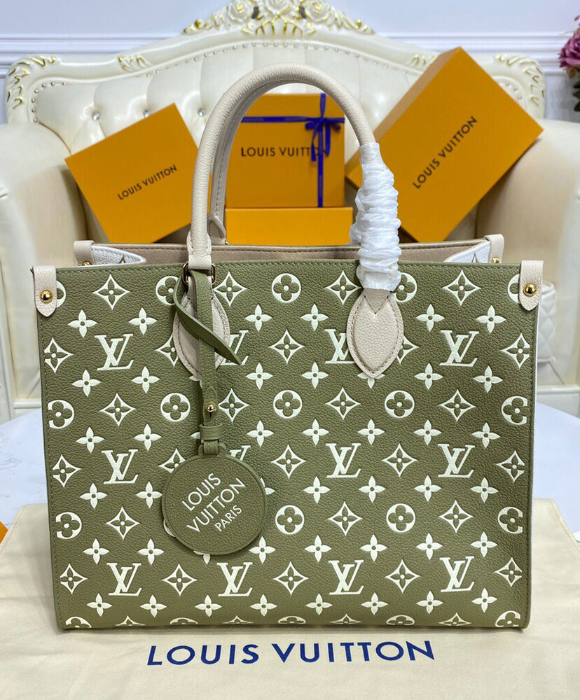 Louis Vuitton Onthego MM Tote Bag M46060 M46128 Green