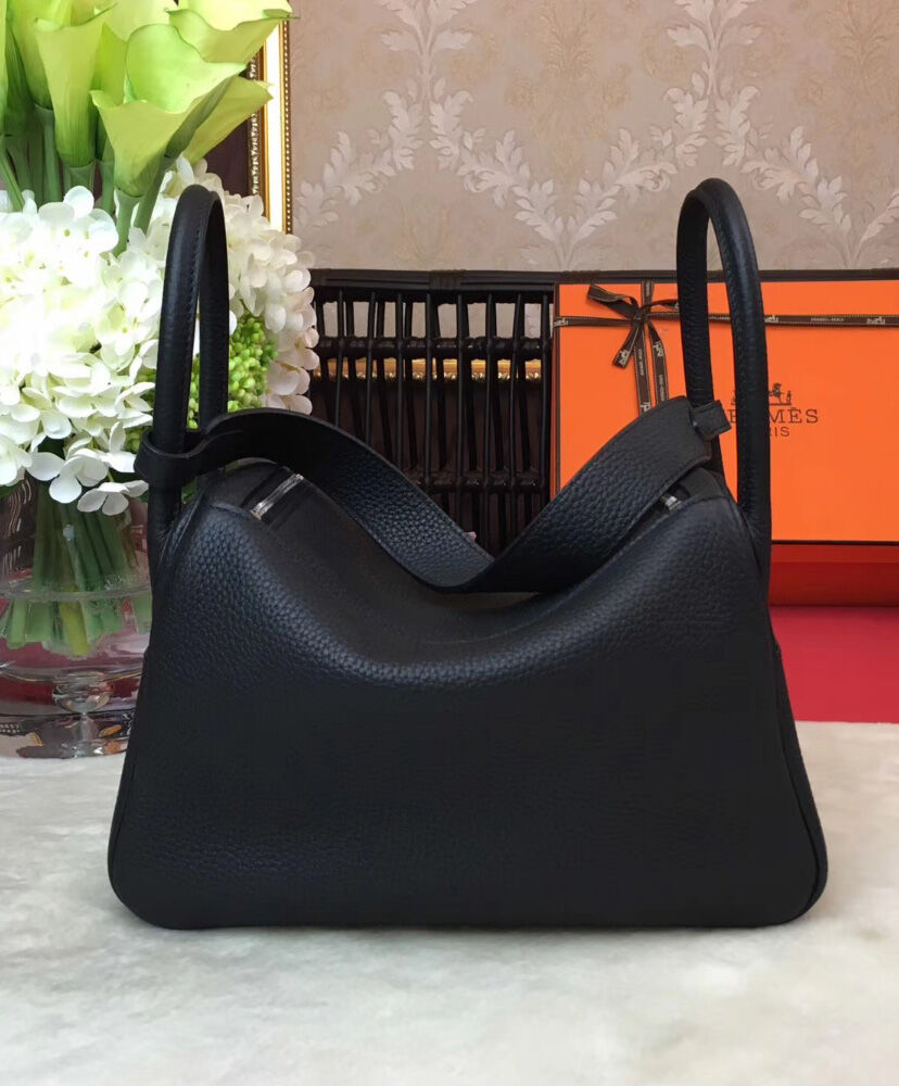 Hermes Linda Bag 26 Togo Leather Black