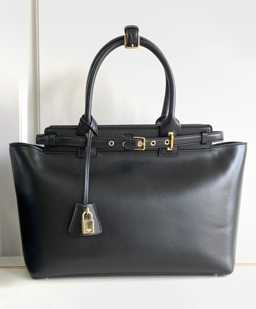 Celine Conti Bag In Supple Calfskin Black