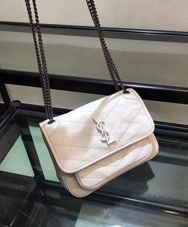 Saint Laurent Baby Niki Chain Bag 5330370 White