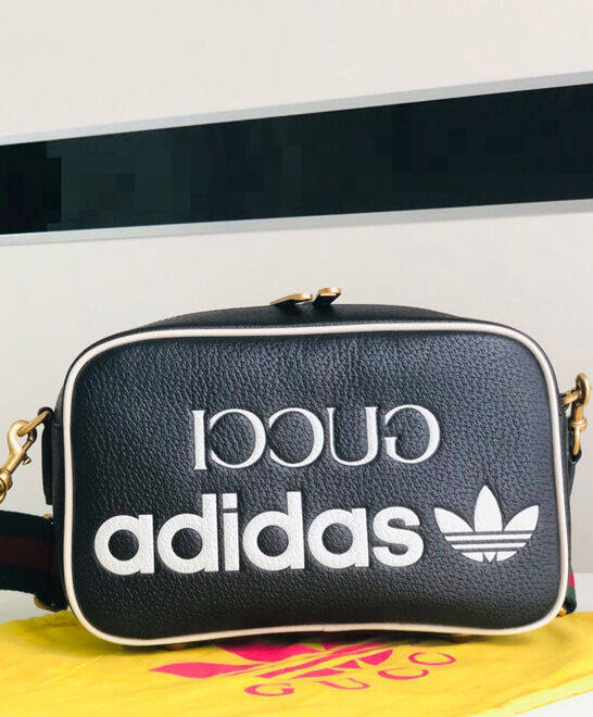 Gucci x adidas Small Shoulder Bag 702427 Black