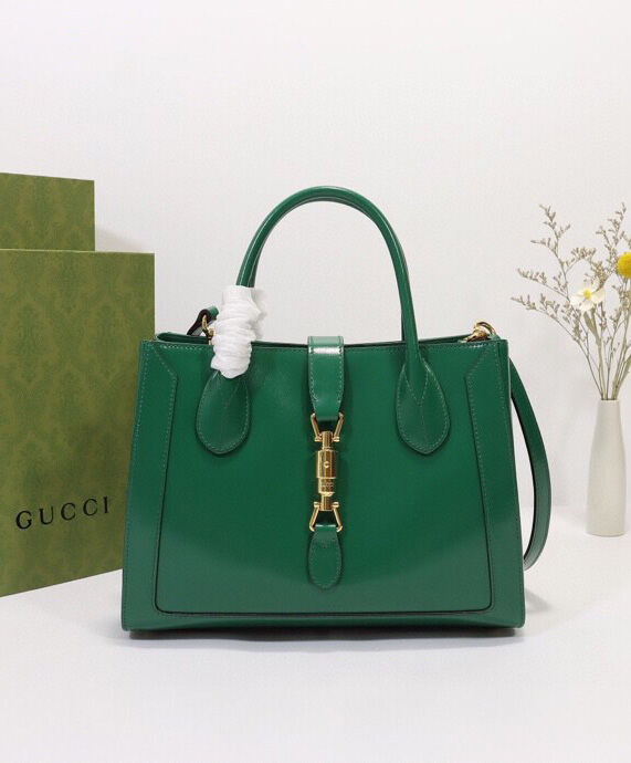 Gucci Jackie 1961 Medium Tote Bag 649016 Green