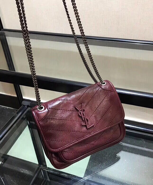 Saint Laurent Baby Niki Chain Bag 5330370 Mauve