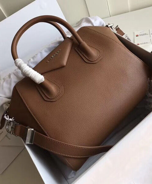 Givenchy Antigona Leather Large Duffel Light Coffee