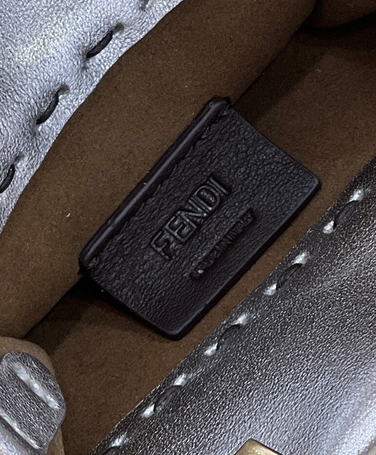Fendi Mini Sunshine Shopper Silver