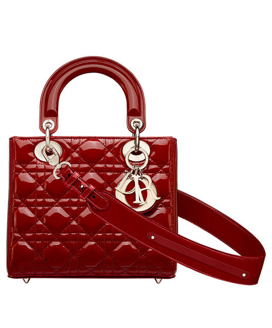Christian Dior Small Lady Dior Bag Red