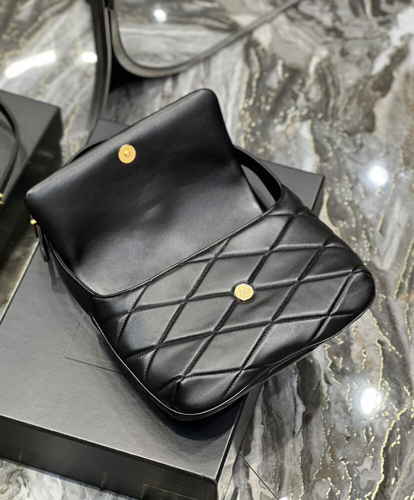Saint Laurent Le 57 Shoulder Bag In Quilted Lambskin 698567 Black