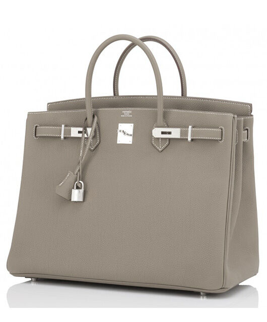 Hermes Birkin 35 Bag Togo Leather Gray