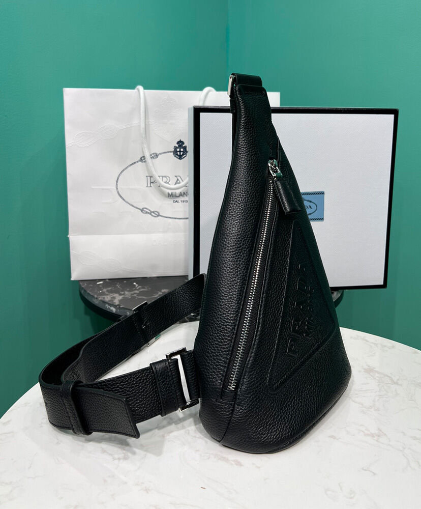 Prada Cross Leather Bag 2VZ098 Black