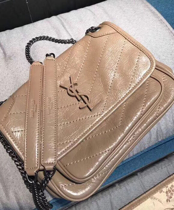 Saint Laurent Baby Niki Chain Bag 5330370 Apricot