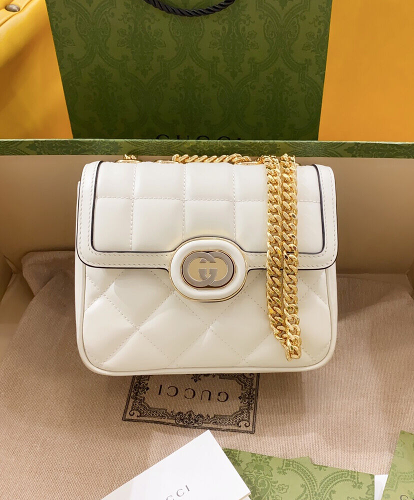 Gucci Deco Mini Shoulder Bag 741457 Cream