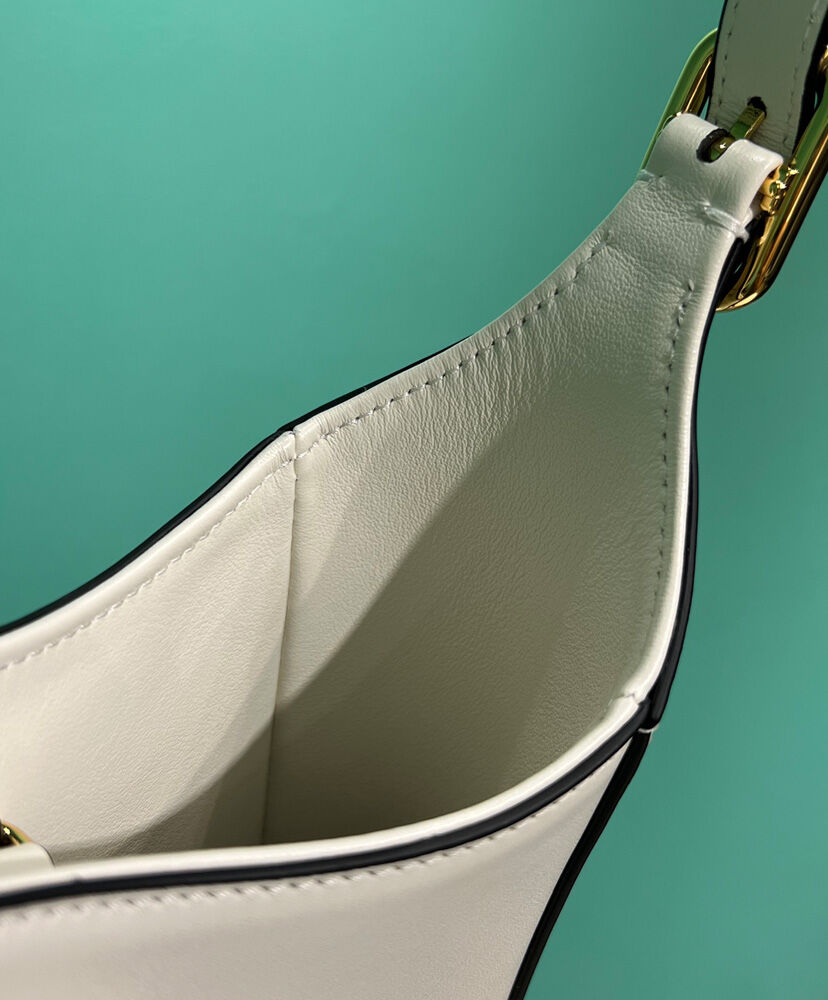 Prada Leather Shoulder Bag 1BC179 Cream