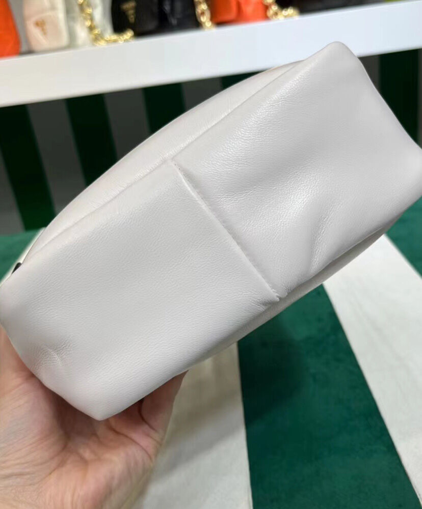 Prada Small Padded Prada Soft Nappa-leather Bag 1BA359 Cream