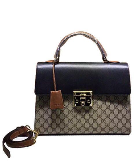 Gucci Padlock Signature Top Handle Black