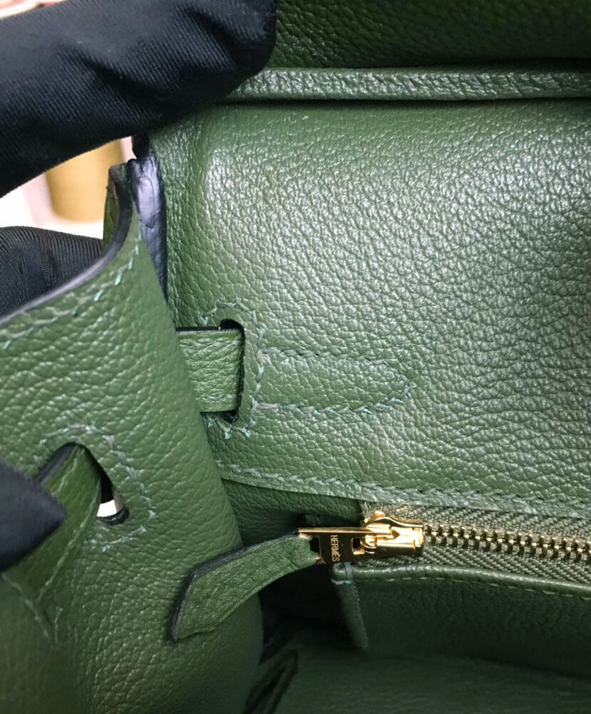 Hermes Birkin 25 Togo Leather Dark Green