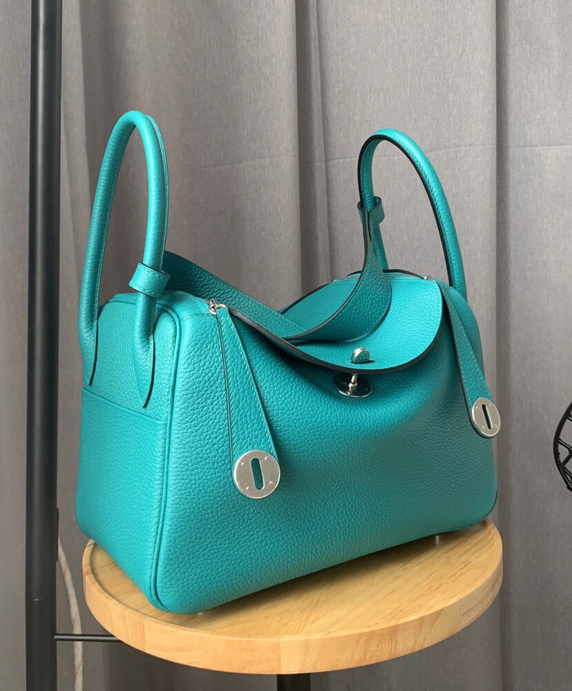 Hermes Linda Bag 26 Togo Leather Light Green