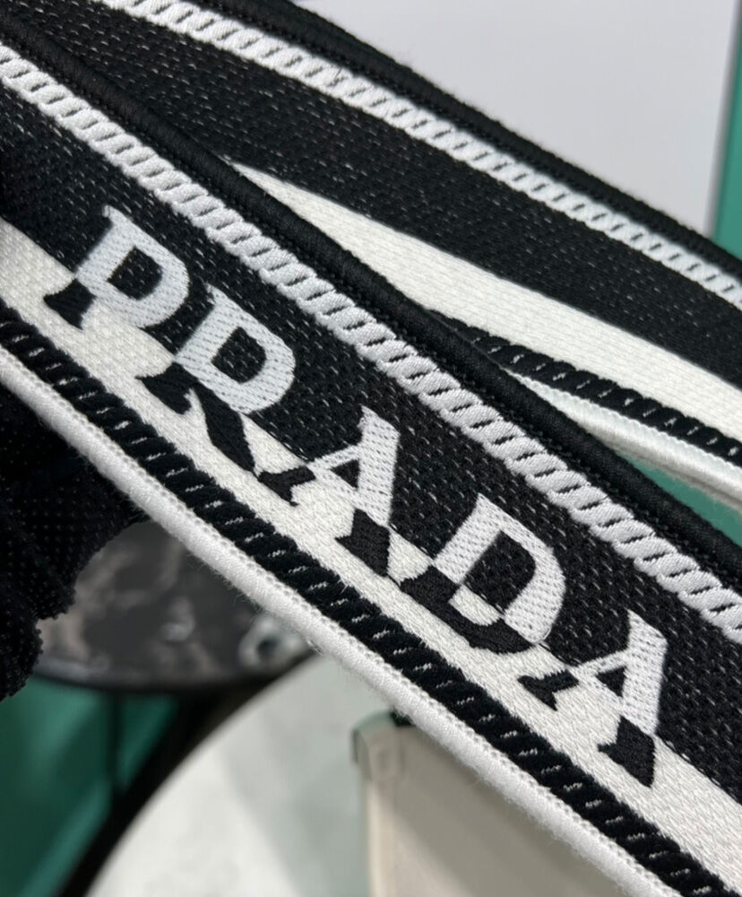 Prada Leather Mini Shoulder Bag Cream