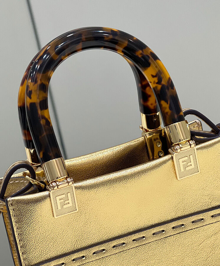 Fendi Mini Sunshine Shopper Golden