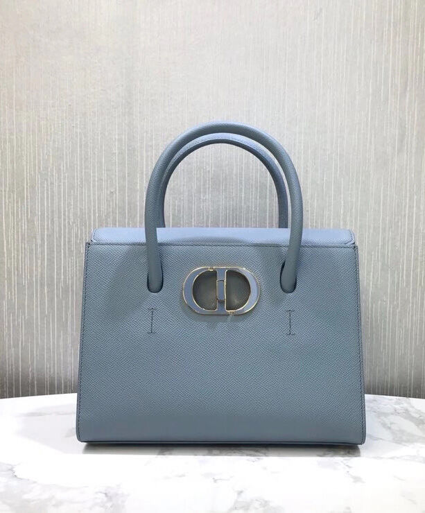 Christian Dior Medium St Honore Tote Light Blue