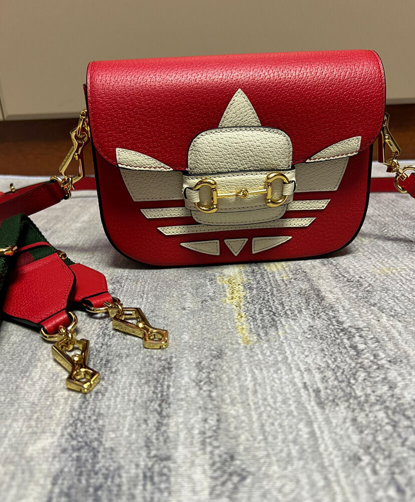 Gucci x Adidas Horsebit 1955 GG Mini Bag Red