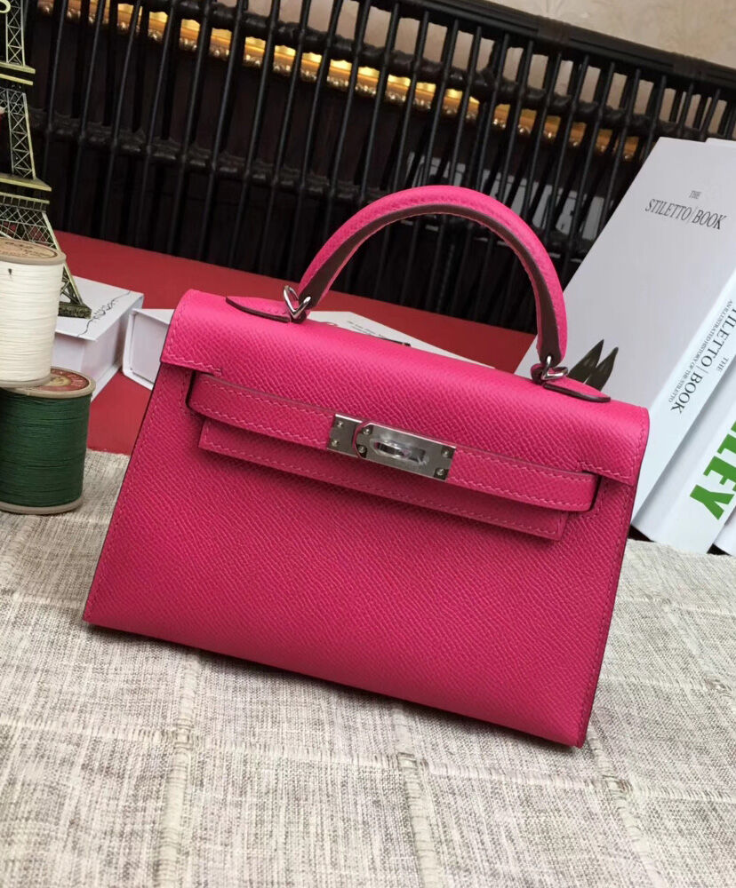 Hermes Kelly Bag 19 Epsom Leather Peachblow