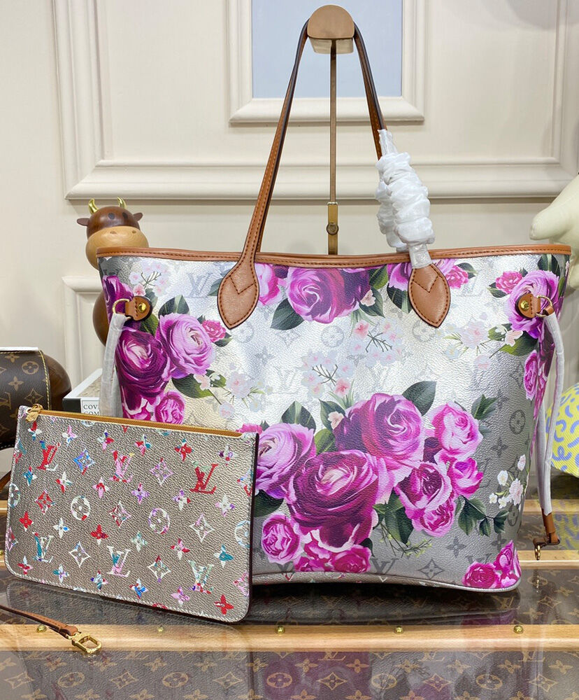 Louis Vuitton Neverfull MM M21352 Silver Gray