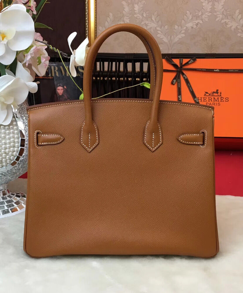 Hermes Birkin 30 Epsom Leather Light Coffee