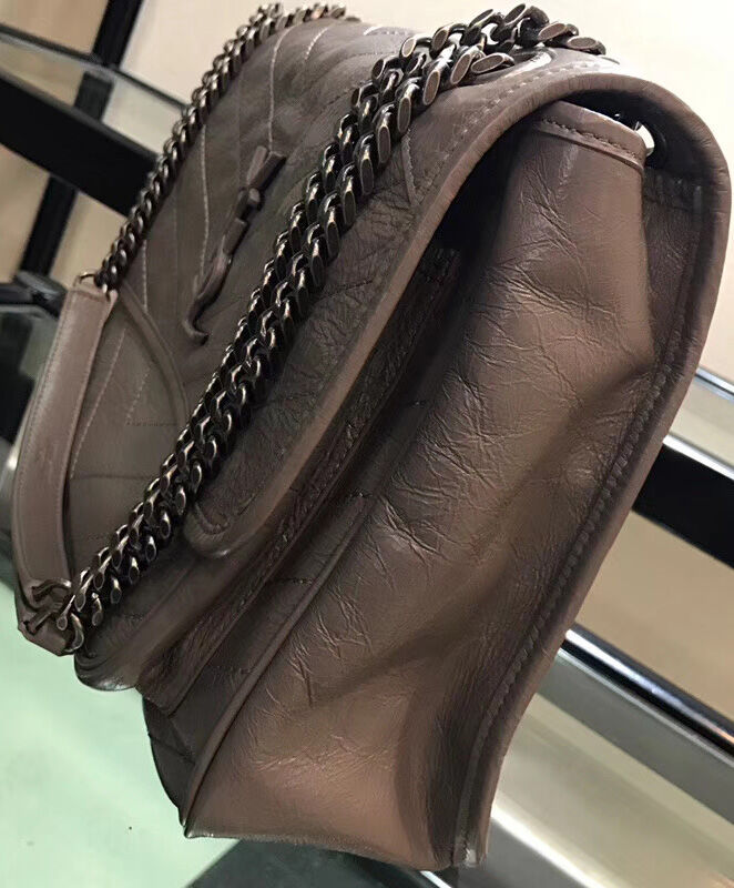 Saint Laurent Large Niki Chain Bag 4988940 Gray