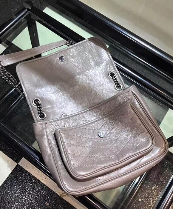 Saint Laurent Medium Niki Chain Bag 498894 Gray