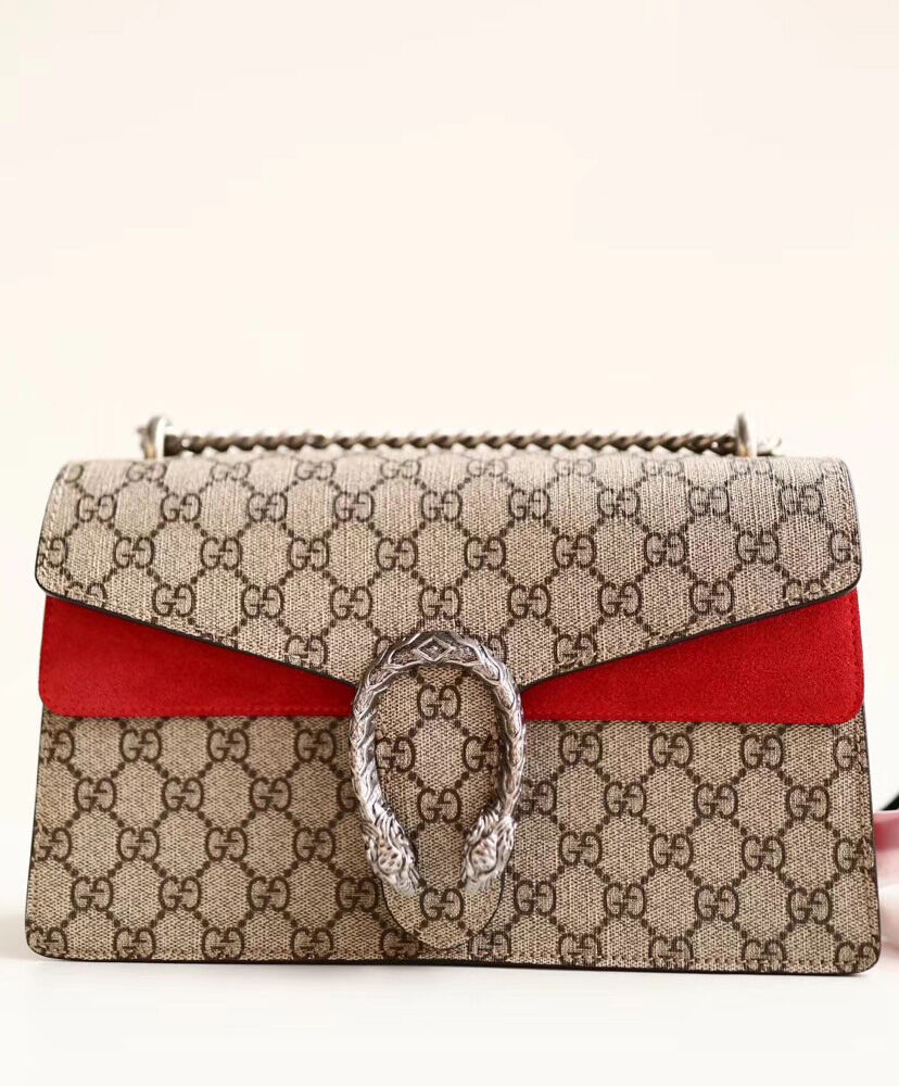Gucci Dionysus small GG shoulder bag 400249 Red