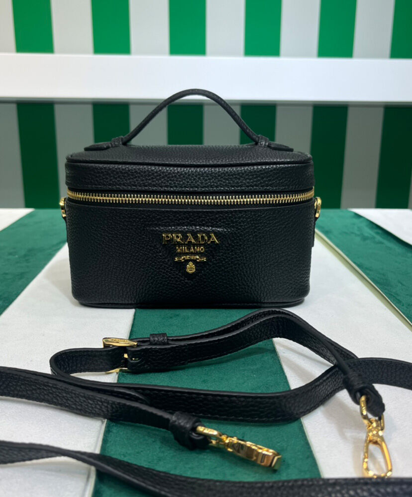 Prada Leather Mini-bag 1BH202 Black