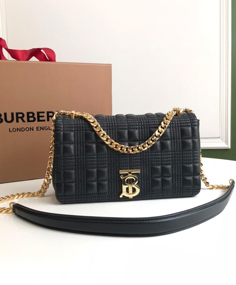 Burberry Small Quilted Lambskin Lola Bag Black