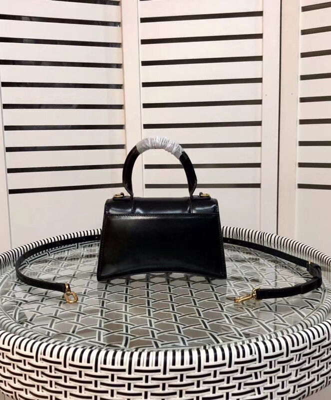 Balenciaga Hourglass XS Top Handle Bag Black