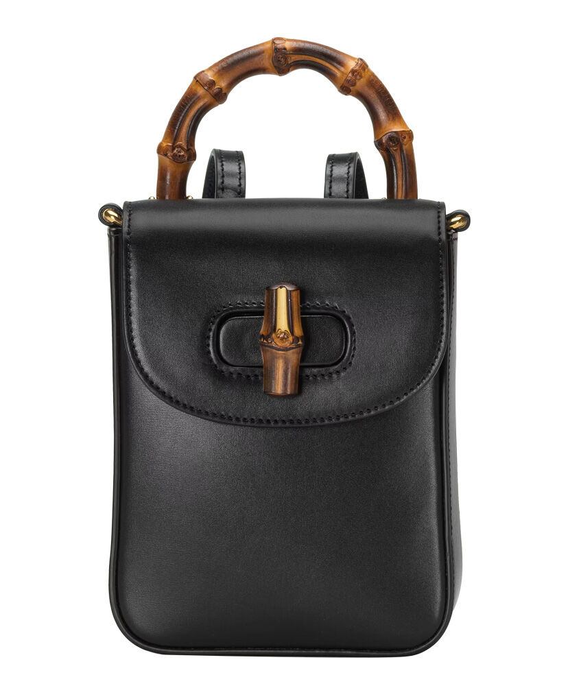 Gucci Bamboo Mini Handbag 702106 Black
