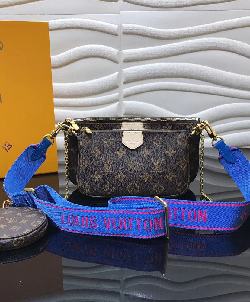 Louis Vuitton Multi Pochette Accessoires M44813 Blue