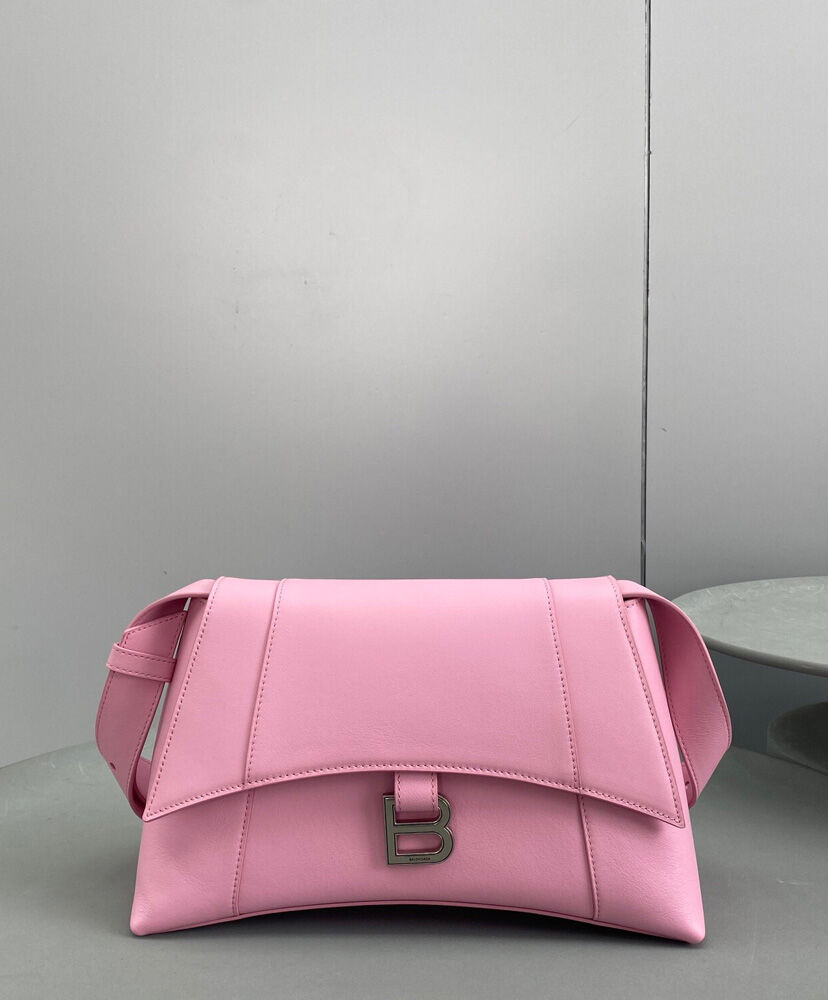 Balenciaga Downtown Medium Shoulder Bag Pink