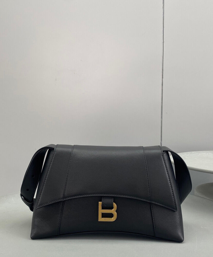 Balenciaga Downtown Small Shoulder Bag Black