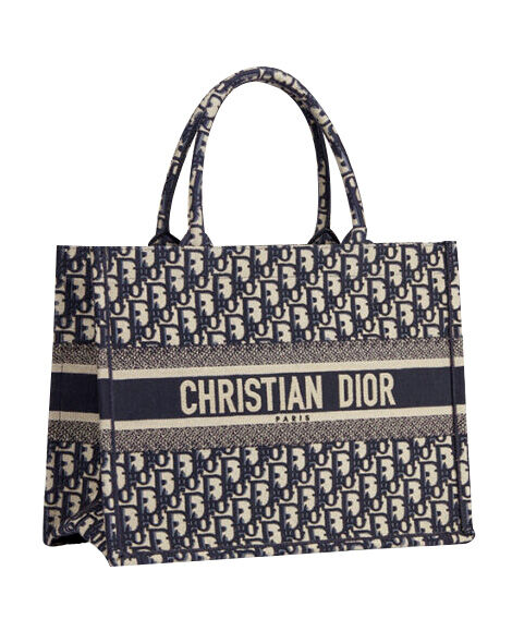 Christian Dior Small Book Tote bag Dark Blue