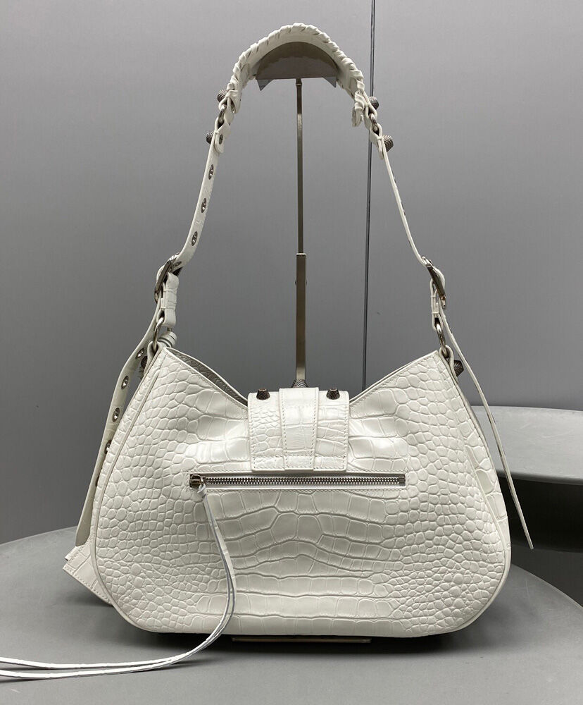 Balenciaga Le Cagole Medium Shoulder Bag Cream